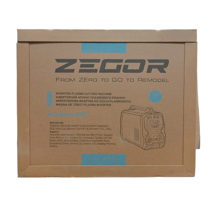 Мощный плазморез ZEGOR IGBT PLASMA-60 : 9.3 кВт, 16мм резка металла