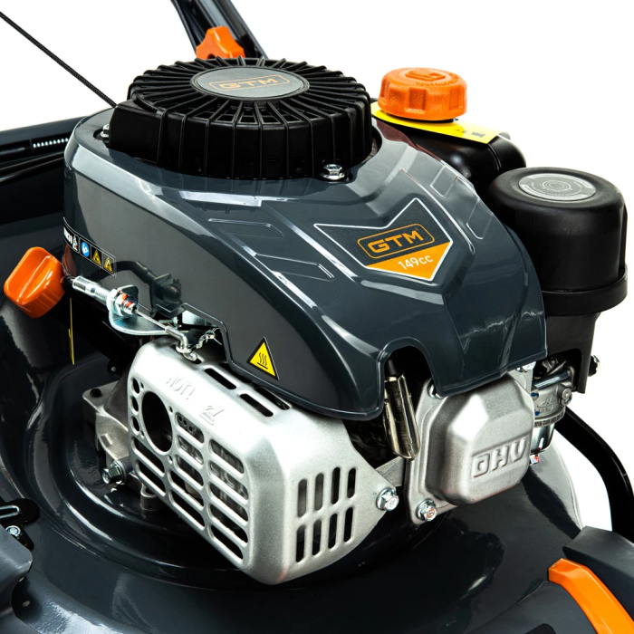 Мощная газонокосилка бензиновая GTM LM48-SP-V самоходная с регулировкой скорости: 3.7 кВт (83278)