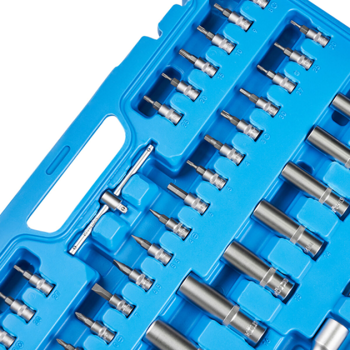 Профессиональный набор инструментов в кейсе Molder 1/2", 1/4", 3/8" 72Т, CR-V, 151ед. (MT60151)