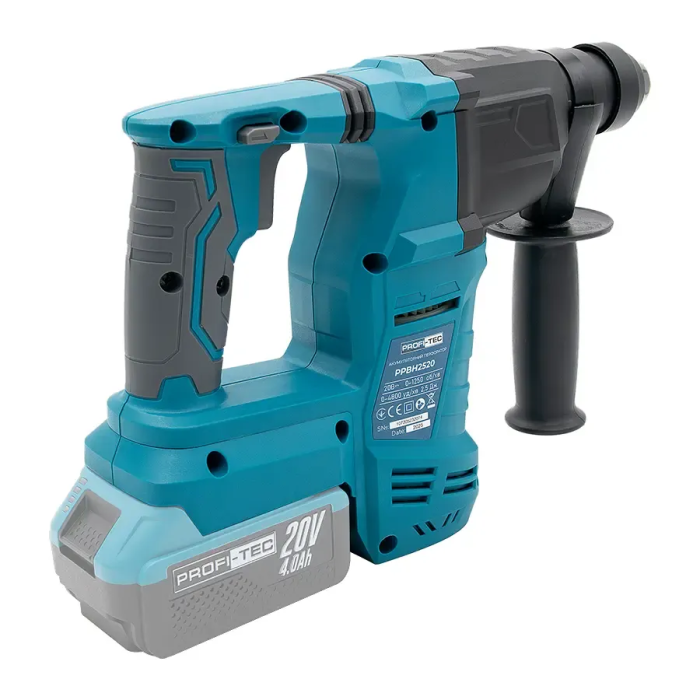 Мощный аккумуляторный перфоратор PROFI-TEC PPBH2520 POWERLine: с АКБ 20V 4.0 Аh (007364)