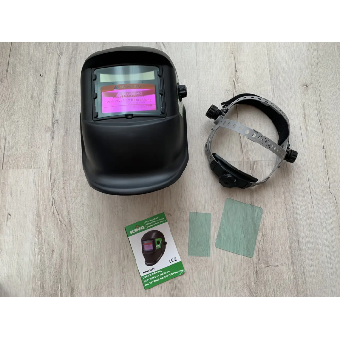 Сварочная маска хамелеон King KNWM01: автозатемнение, 9-13 DIN, маска для сварки, щиток сварщика