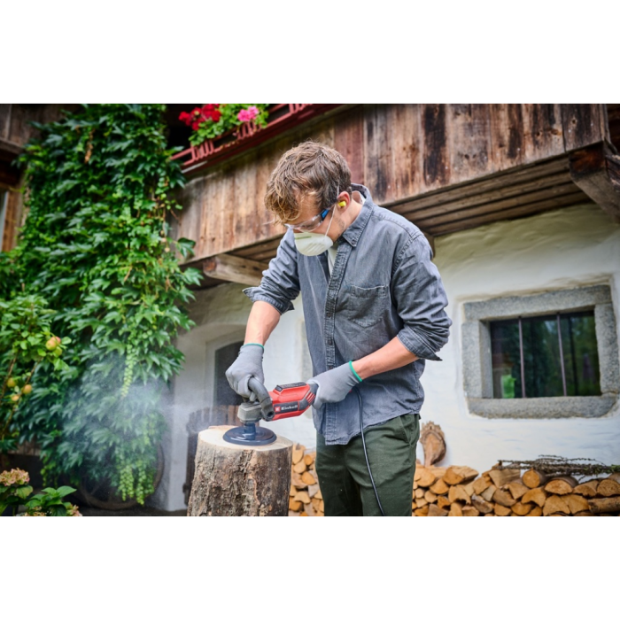 Мощная полировально-шлифмашина Einhell CC-PO 1100/150 CE : 1100Вт, круг 150мм (2093250)