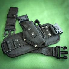 Кобура на бедро для ПМ кордура Kirasa черная (KI282)