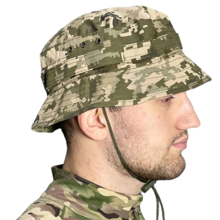 Панама военная сетка  пиксель (RA8935)