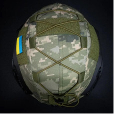 Кавер Kirasa на ушастый шлем черный (Арт.KI599)