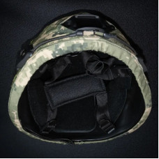 Кавер Kirasa на ушастый шлем черный (Арт.KI599)