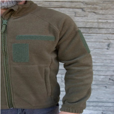 Кофта флисовая Kirasa 320г/м хакі (52) (Арт KI413-3)