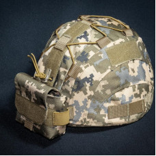 Подсумок-противовес на каску и кавер Kirasa пиксель (KI611)