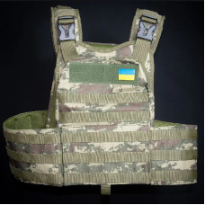 Плитоноска тактическая оксфорд Kirasa пиксель (KI1042)