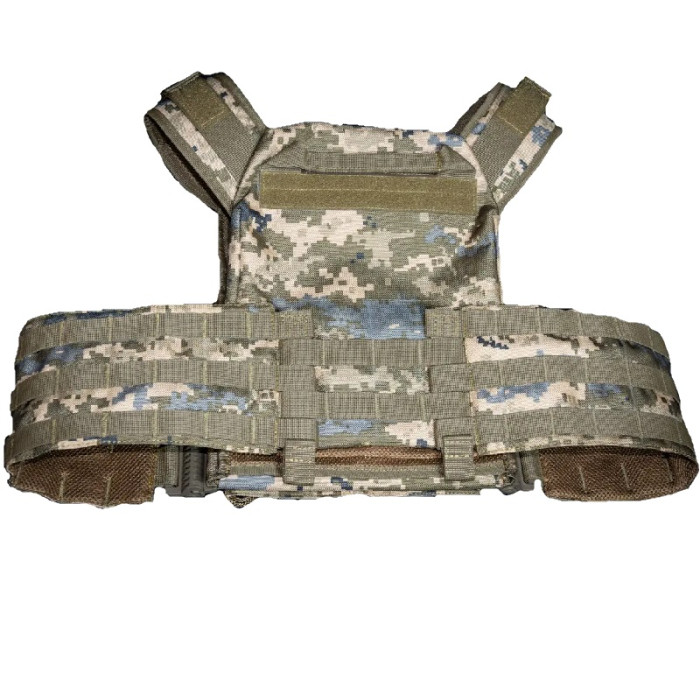 Плитоноска с быстрым сбросом кордура Kirasa пиксель(KI1043)