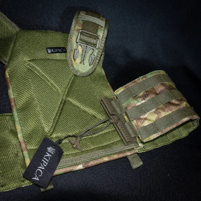 Плитоноска с быстрым сбросом кордура Kirasa мультикам (KI1044)