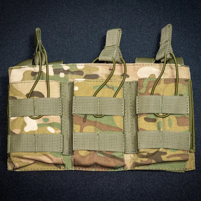 Подсумок под 3 магазина АК Kirasa из кордуры мультикам (Арт KI236)