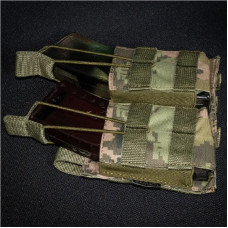 Подсумок двойной под рожки Kirasa пиксель (Арт.KI222)