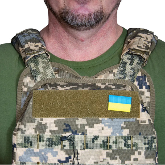 Плитоноска полегшена з кордури Kirasa піксель (Арт.KI1013)