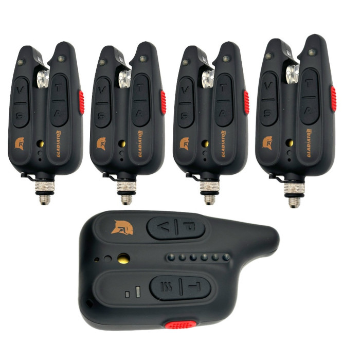 Набір сигналізаторів GLADIATOR RF1118 4+1 Black з пейджером