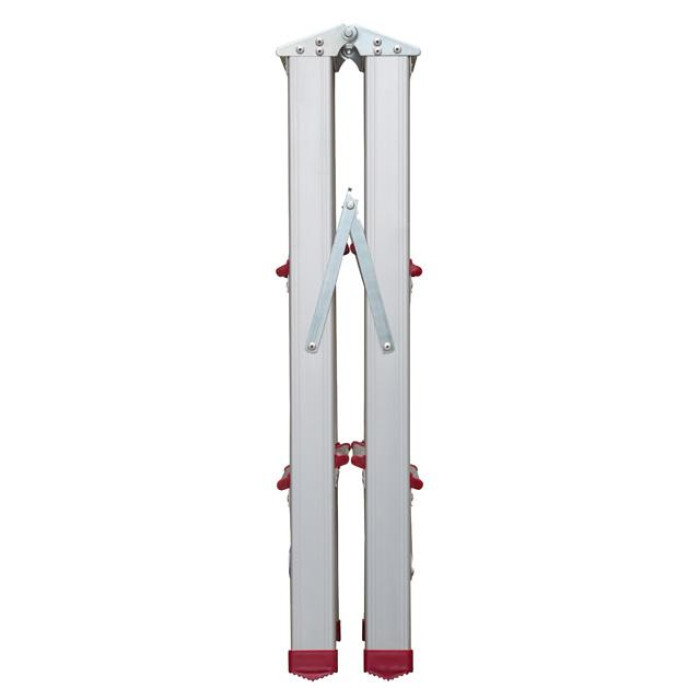 Драбина алюмінієва двостороння, 3 сходинки, висота: 668 мм, 150 кг