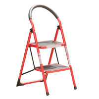 Драбина сталева, 2 сходинки, 350×220 мм, висота: 890 мм, висота до платформи: 486 мм