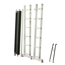 Драбина-поміст, 2×6 сходинок, алюміній, 150 кг
