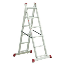 Драбина-поміст, 2×6 сходинок, алюміній, 150 кг