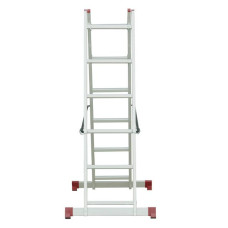 Драбина-поміст, 2×6 сходинок, алюміній, 150 кг