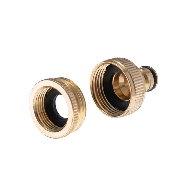 Адаптер латунний для з'єднувача 1/2" з внутрішньою різьбою 3/4" та 1", STORM