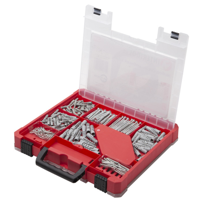 Набір свердел, дюбелів та біт, 300 шт.