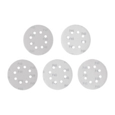 Круг наждаковий на липучці з отворами 125 мм, папір клас С, щільність 140 г/м², К40, 5 од.