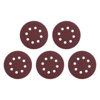 Круг наждаковий на липучці з отворами 125 мм, папір клас С, щільність 140 г/м², К400, 5 од.