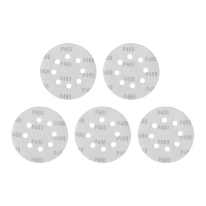 Круг наждаковий на липучці з отворами 125 мм, папір клас С, щільність 140 г/м², К400, 5 од.