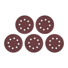 Круг наждаковий на липучці з отворами 125 мм, папір клас С, щільність 140 г/м², К600, 5 од.