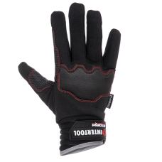 Рукавичка зі спандекса, антиковзне покриття долоні, захист суглобів піноматеріалом, посилення на великому і вказівному пальцях, 10" (XL), STORM