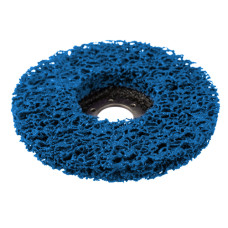 Диск зачисний із спіненого абразиву, блакитний, 125×22,2×13 мм, P46, T27, 7600 об/хв