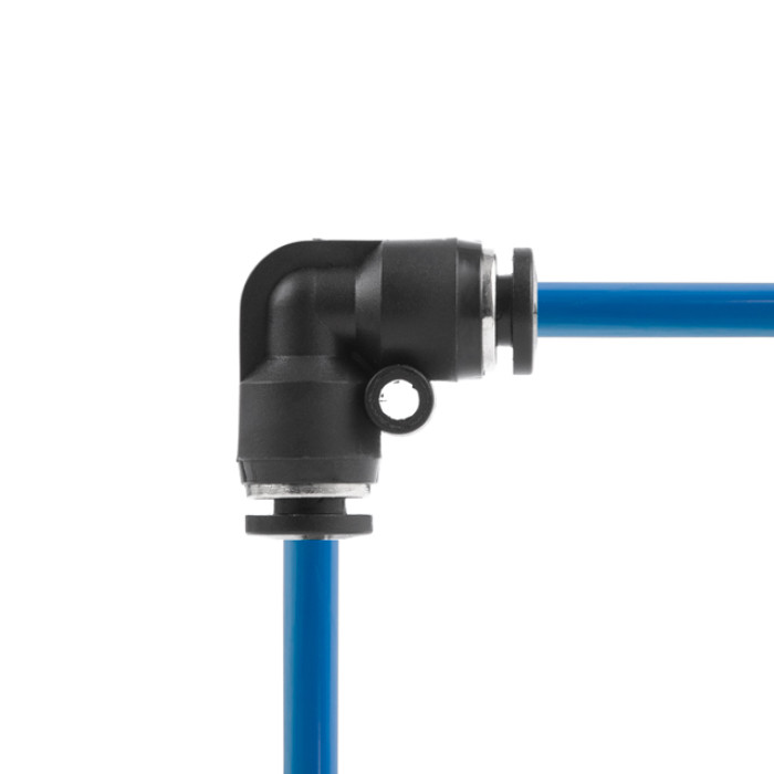 З'єднання цангове L-образне для поліуретанових та ін. шлангів 4х4 мм