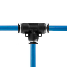 З'єднання цангове Т-образне для поліуретанових та ін. шлангів 8 мм