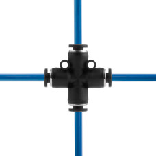 З'єднання цангове Х-образне для поліуретанових та ін. шлангів 4 мм