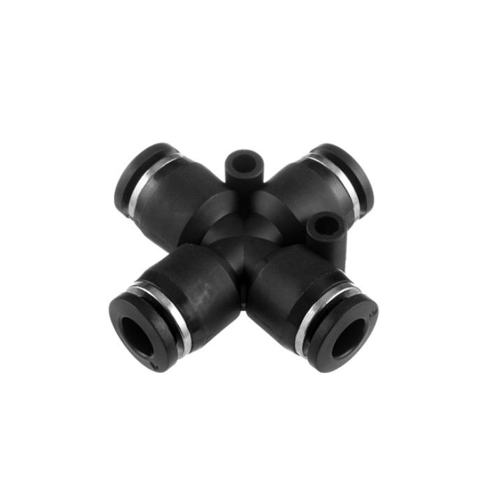 З'єднання цангове Х-образне для поліуретанових та ін. шлангів 6 мм