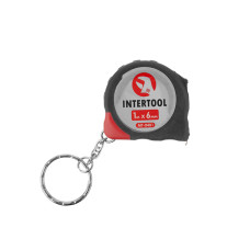 Рулетка зі сталевим полотном, з фіксатором, 1 м, 6 мм