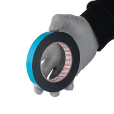 Стрічка клейка двостороння, автомобільна, 5 м, 19×1 мм, чорна, спінений поліетилен