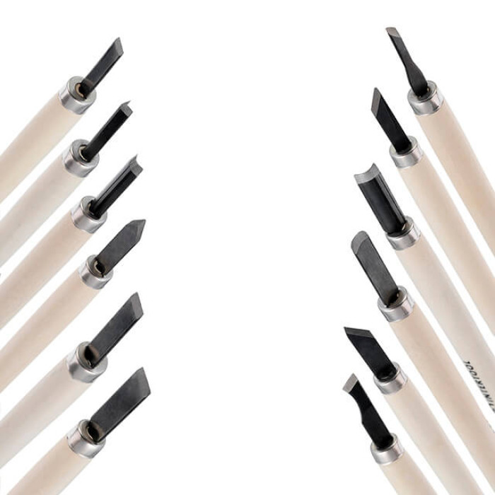 Набір різців по дереву, 12 шт.