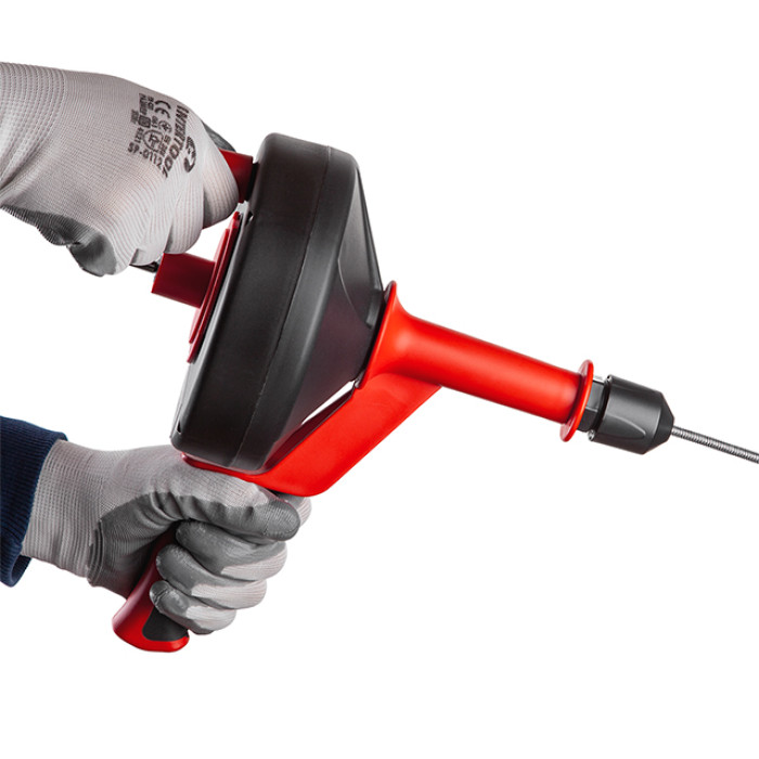 Інструмент для чищення труб, трос 6 мм × 4 м, кручений загострений наконечник