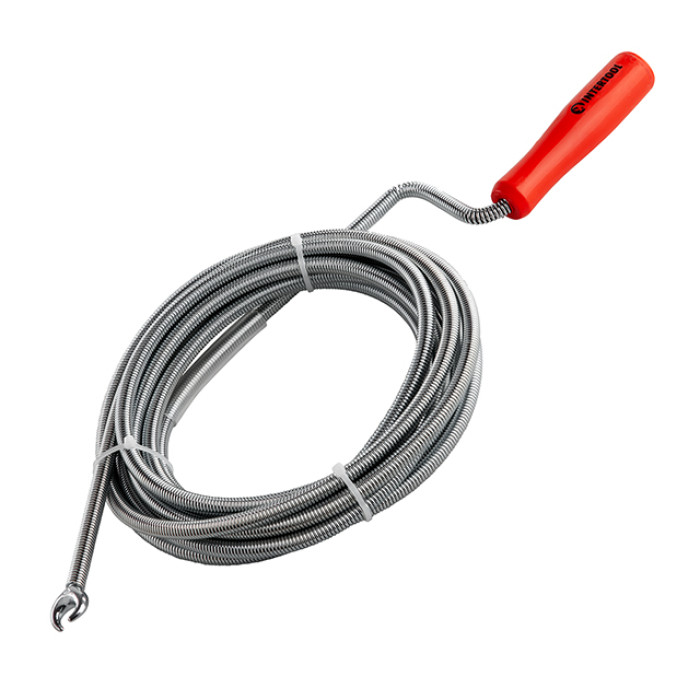 Трос для чищення труб, 9 мм × 5 м, пробивний наконечник