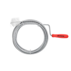 Трос для чищення труб, 6 мм × 3 м, наконечник: рифлений дріт