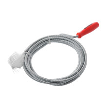 Трос для чищення труб, 6 мм × 3 м, наконечник: рифлений дріт