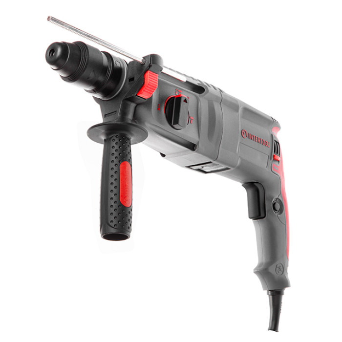 Перфоратор, 0,85 кВт, 3,2 Дж, 0-900 об/хв, 0-4400 уд/хв, 3 режими, SDS plus, знімний швидкозатискний патрон