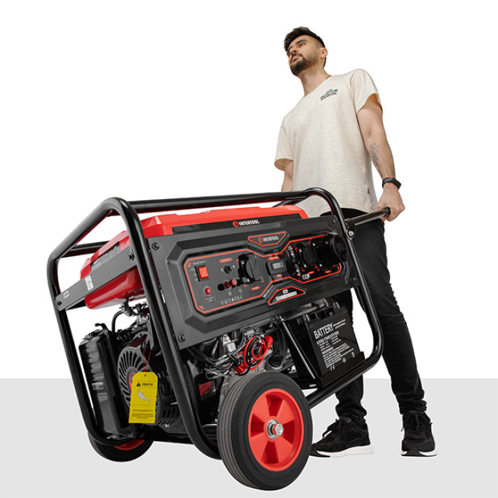 Генератор бензиновий 7,0/7,5 кВт, 230 В, бак 25 л, електро/ручний старт, мідна обмотка, STORM