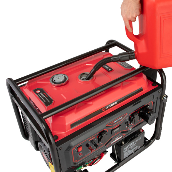 Генератор бензиновий 7,0/7,5 кВт, 230 В, бак 25 л, електро/ручний старт, мідна обмотка, STORM