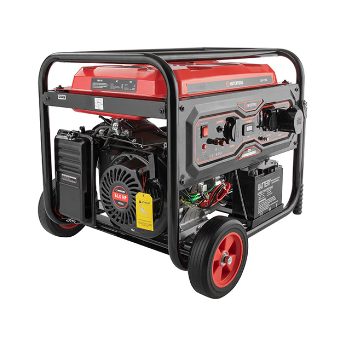 Генератор бензиновий 7,0/7,5 кВт, 230 В, бак 25 л, електро/ручний старт, мідна обмотка, STORM