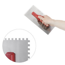 Тертка сталева, оцинкована, 280×130 мм, зуб: 6×6 мм