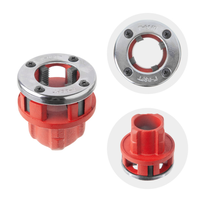 Набір плашок трубних 4 шт, для нарізання різьби: 1/2", 3/4", 1", 1 1/4"