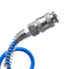 Шланг спіральний поліуретановий, 5,5×8 мм, 15 м, зі швидкороз'ємними з'єднаннями